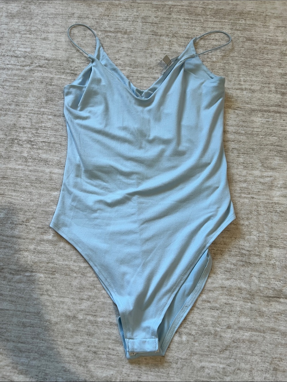 Blue One-Piece bodysuit with Spaghetti Straps